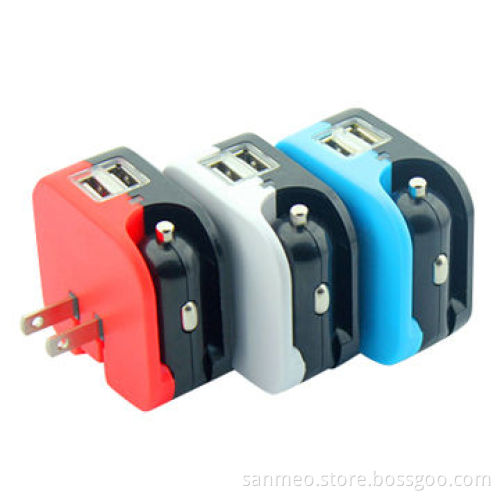 2-in-1 Dual USB Car Charger Adapter & Travel Charger For iPhone Samsung Galaxy all Cell phone